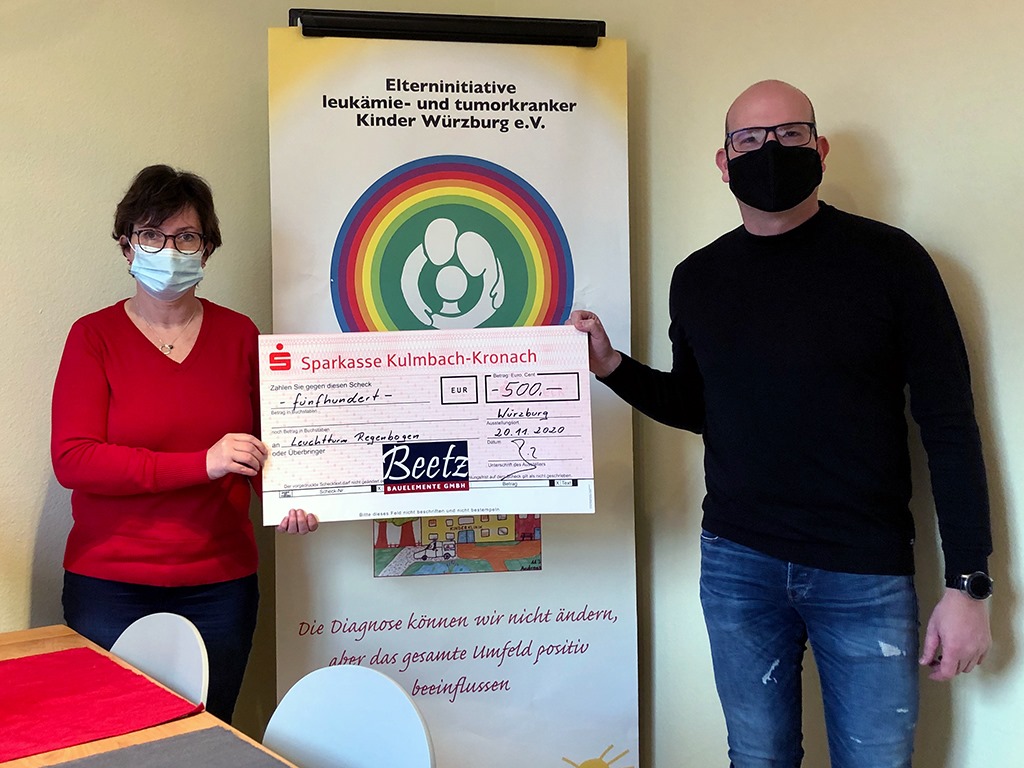 Spende für Elterninitiative leukämie- und tumorkranker Kinder Würzburg e.V.