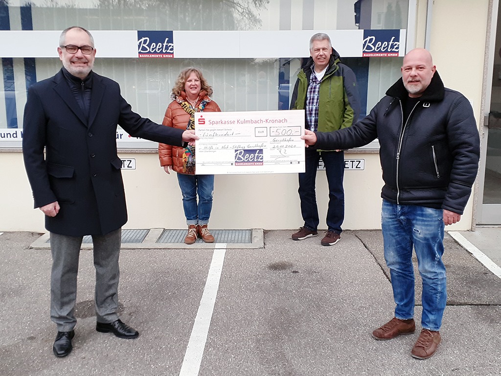 Spende für "Hilfe in Not Gersthofen"