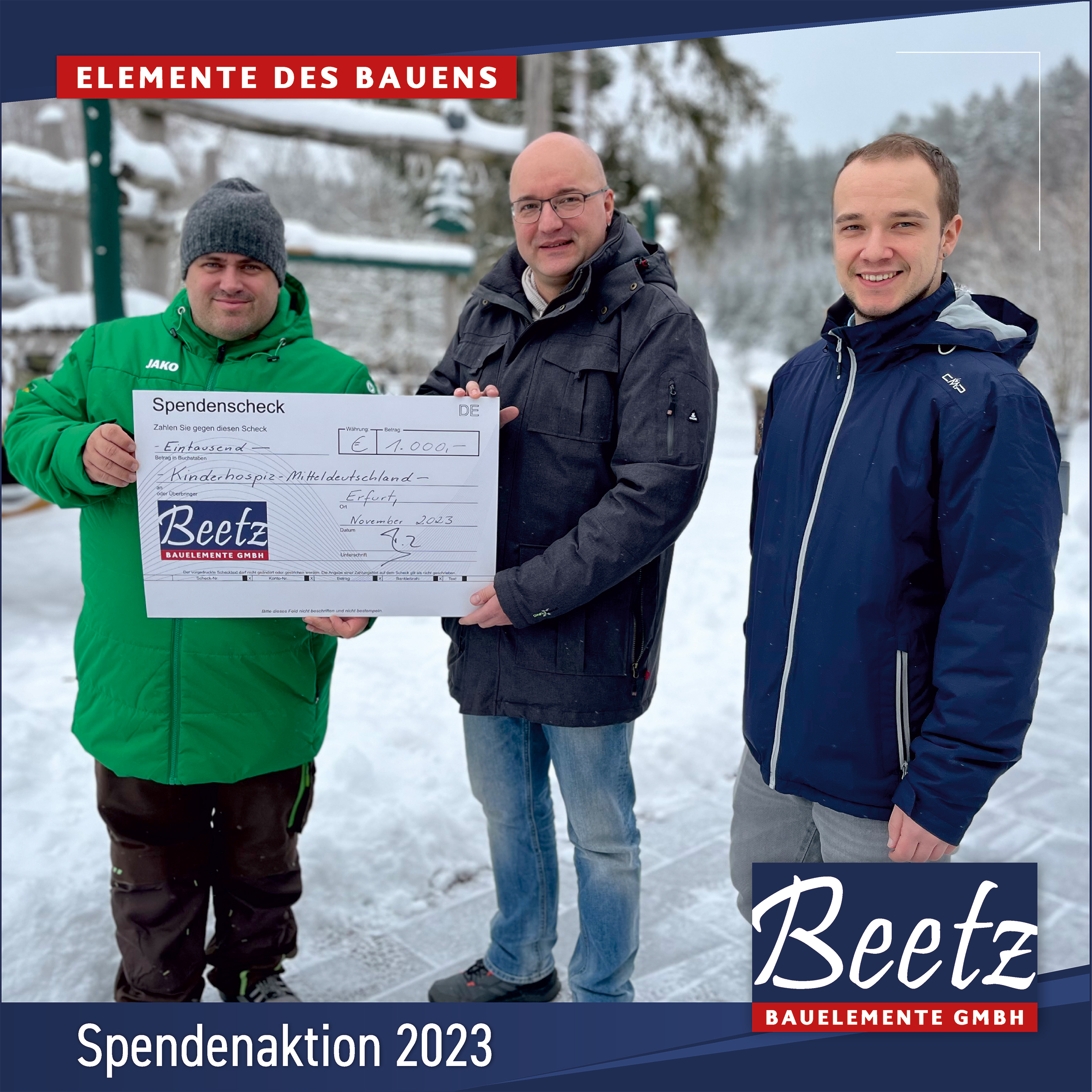 Spendenaktion 2023 - Niederlassung Erfurt